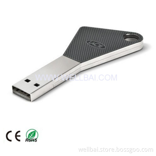 Key Shaped USB Flash Drive with Engraving Logo